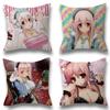 Beautiful Super Sonico Anime Cushion Cover Decor Pillowcase Home Sofa Pillow Cover