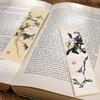 30pcs Chinese Landscape Painting Bookmark Style Flowers Paper Bookmarks Painting Cards Retro Paper Gift Bookmark Annotation Card