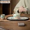 Cute Strawberry Rabbit Water Absorbing Pot Bearing Holder Japanese Dry Brew Table Tea Tray Tea Board Cafes Accessories Ornaments