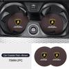 2Pcs Car LOGO Coaster Interior Water Cup Anti-slip Pad Accessories For Lamborghini Urus HuracanAventadorPremium Auto Accessories TT1