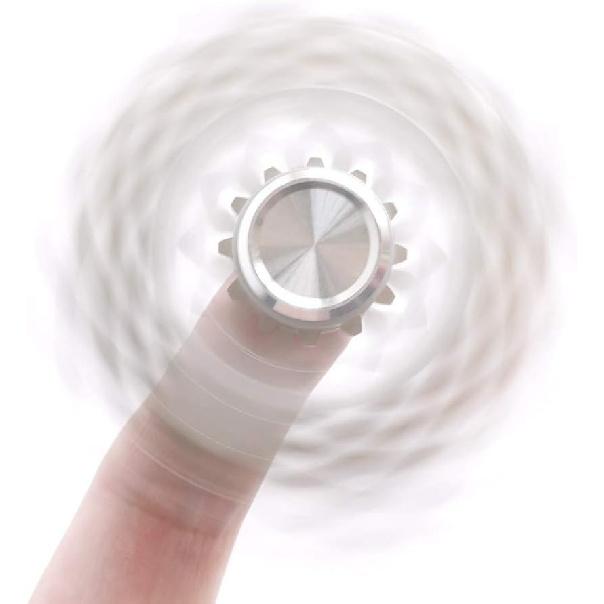 Fidget Spinner, Figity Toy, 9 Gears Linkage Smooth Metal Brass Stainless Steel with Stable Bearing, Durable Mechanics Romoveable, Premium Figit Toy -