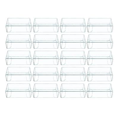 KINOKINO Mini-Auto-Klarsichtbehälter xx 120 Stück (3,0 4,0 8,2 cm, Satz)