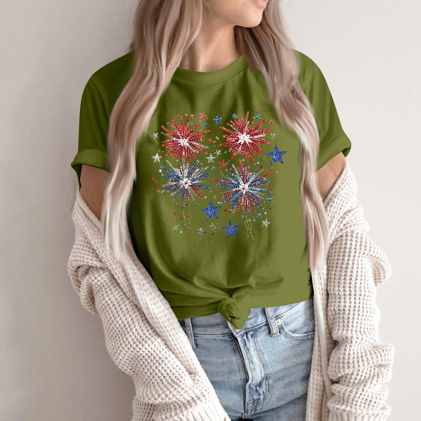 Men s And Women s Casual Loose Printed T-Shirt Round-Neck Pullover Short-Sleeved Top XL