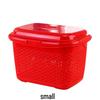 Dual-Layer Large Capacity Handheld Basket for Kitchen and Supermarket Use