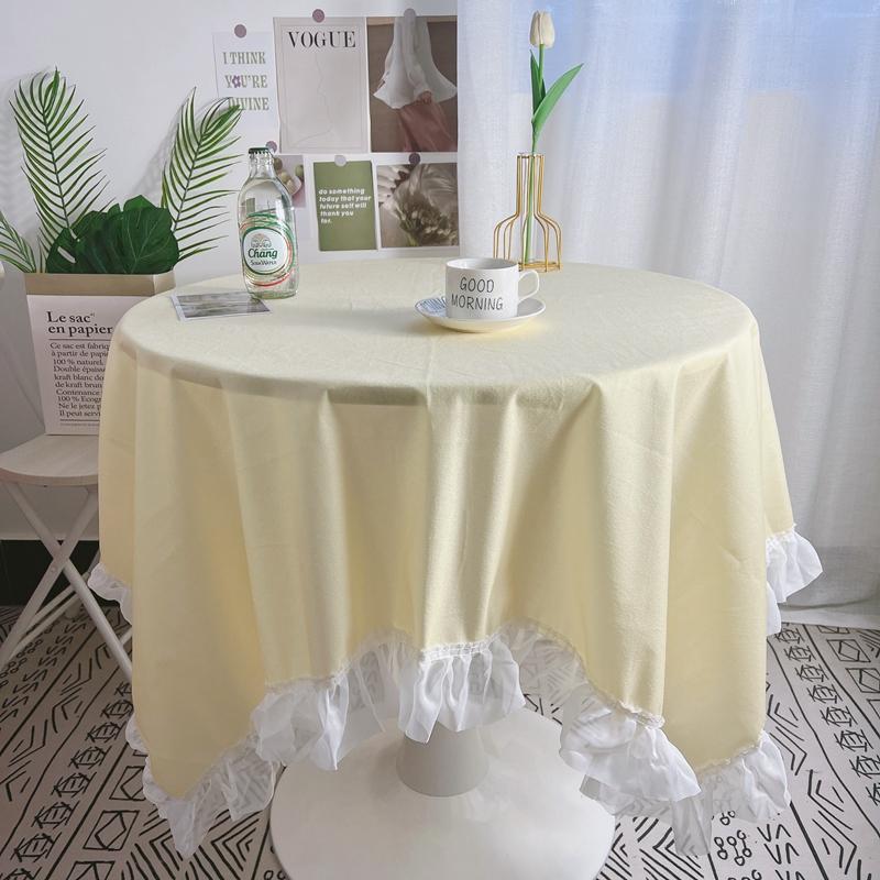 

INS Tablecloth Soild Color Dining Table Cover Coffee Table Cloth Wedding Party Tablecloths Photo Prop Birthday Desk Decoration 40x60cm