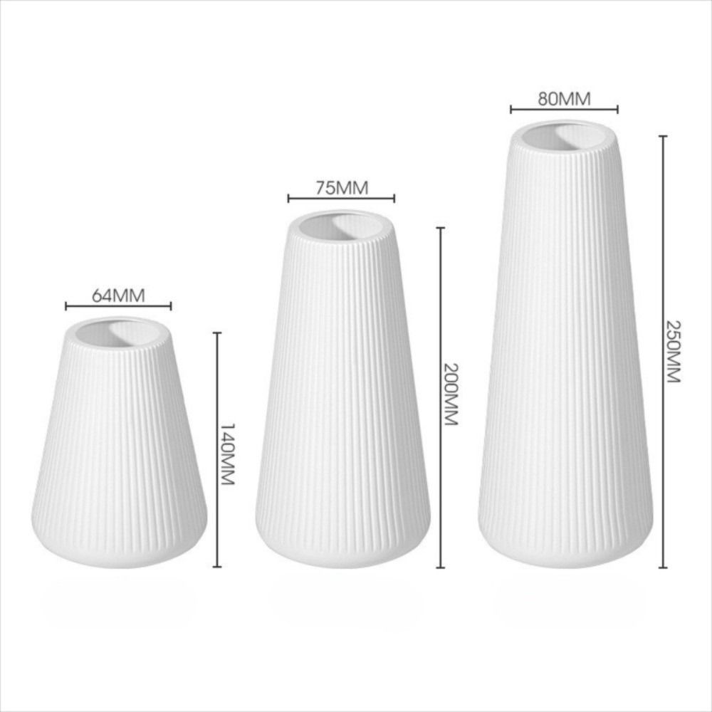 Plastic Water Cultivation Vase Imitation Ceramic Flower Arrangement Vase Nordic Flower Vase
