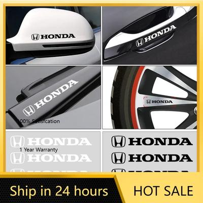 Per Honda 4 pz Stile Auto Adesivi Maniglie Porte Pneumatici Specchietto Retrovisore Decalcomanie Per Honda Civci CRV Accord Mugen Prelude FIT City CR