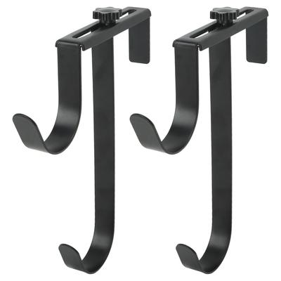 2 Stück Poolstangenhalter Verstellbarer Metall-Eisen-Poolstangenhaken Haken Poolzubehör für Poolstangen Poolzaun Wand