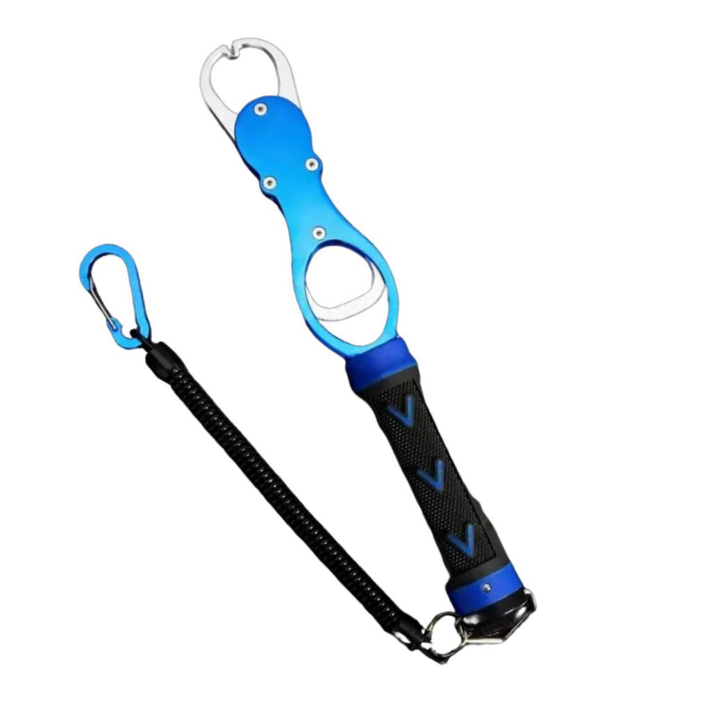 Aluminum Alloys Fishes Lip Gripper with Scale Fishes Grabber Clip Controllers Clamps Professional Fishing Control Tool