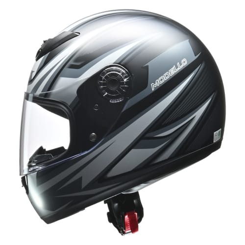 LEAD Motorcycle Helmet Full Face MODELLO Matte Black Free Size (Less Than 57-60cm)