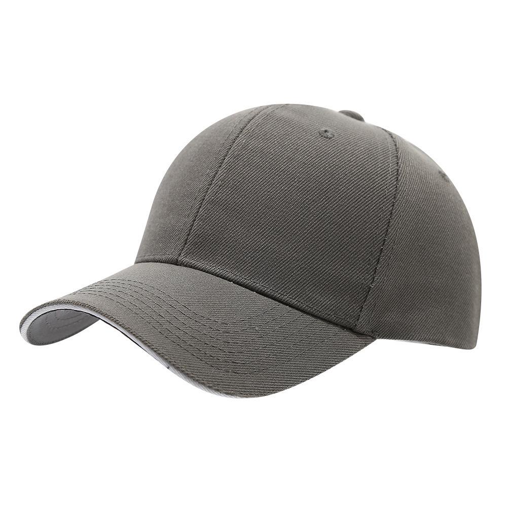 Custom Logo Solid Color Six-Panel Brushed Cotton Baseball Cap