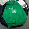 Hoodies & Sweatshirts Women's Loose Long Sleeve Hooded Fleece Dandelion Printed Sweater Women's