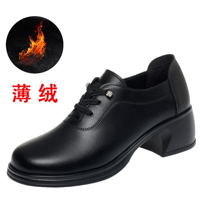 

Кожаная обувь в британском стиле, весенне-осенние новые женские туфли, повседневные и удобные, на толстом каблуке, туфли 41