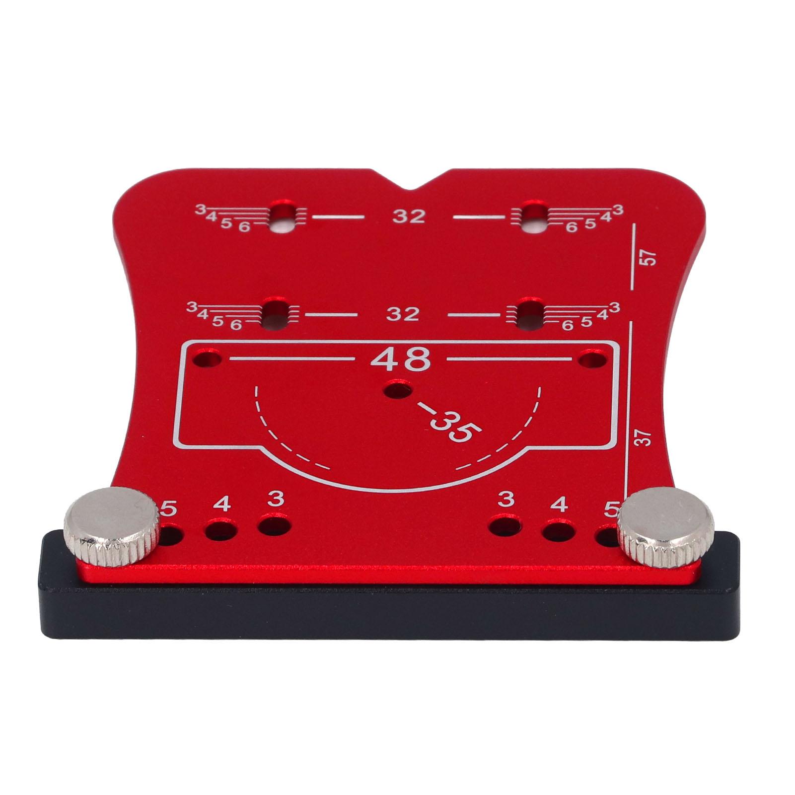 

35mm Hinge Hole Jig Aluminum Alloy Drilling Template Woodworking Punching Locator for Cabinet Door