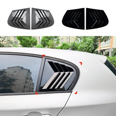 Lesklý černý lamelový kryt bočního okna auta Pasuje na BMW řady 1 E87 2005 2006 2007 2008 2009 - 2011 Kryt spoileru žaluzie zadního okna auta
