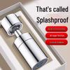 Universal Rotatable Kitchen Faucet Extender & Anti-Splash Aerator Filter