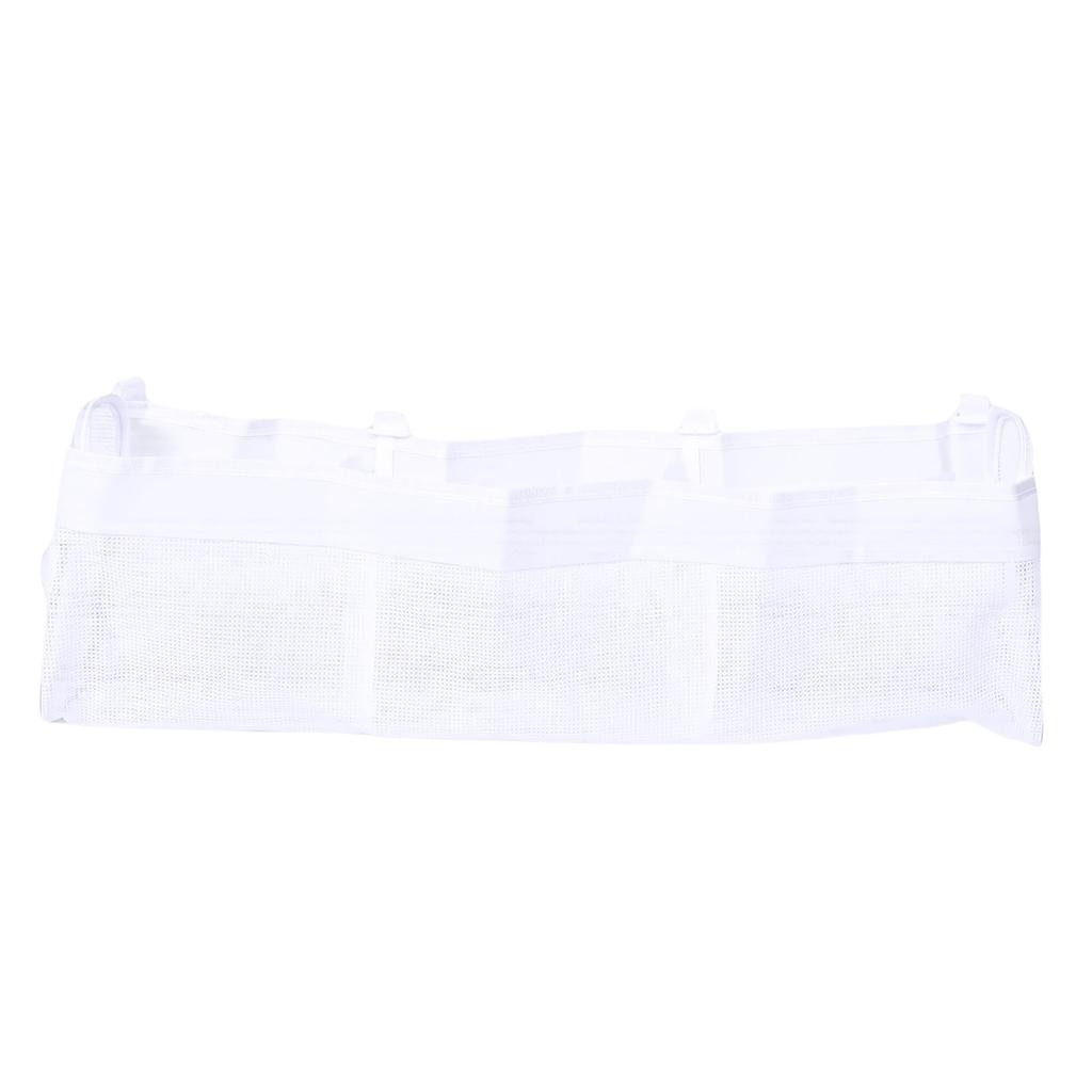 Extra Large Bath Toy Organizer 3 Compartment Horizontal Bathtub Toy Storage Holder Quick Drying Mesh Bag