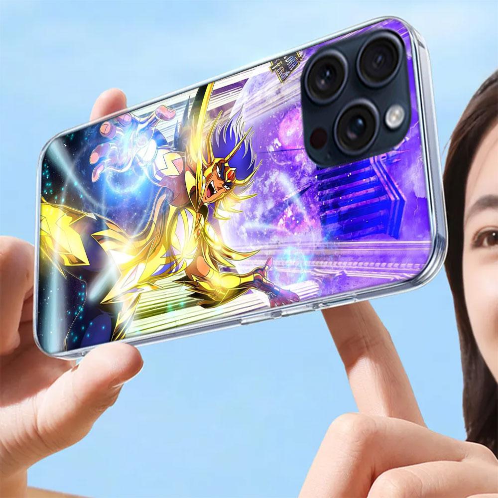 Saint Seiya Knights Of The Zodiac Clear Phone Case For Iphone 17 Air 16 Pro Max 15 Pro 14 Plus 17E 16E 11 13 12 Mini Cover Cases