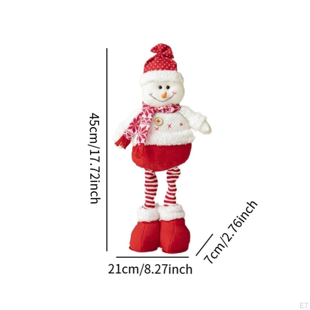 Christmas Decoration Doll Ornament Desktop Figurine Plush for Centerpiece