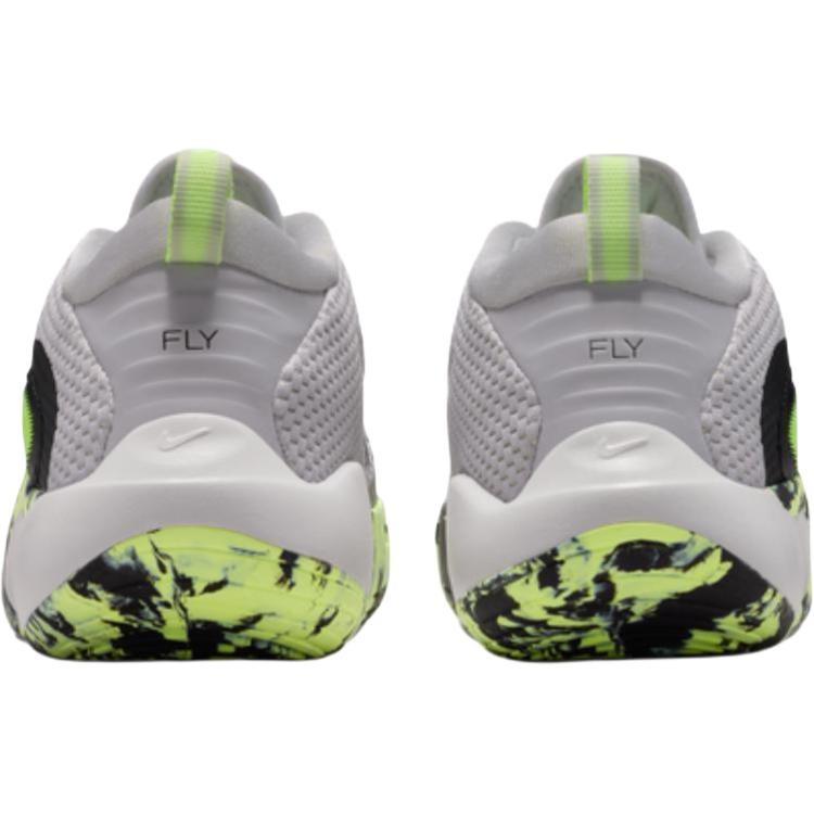 Nike ISOFLY Slip Resistant Cushioning Rebound Breathable Low top Children's Basketball Shoes Gray Kids' HQ8263-001
