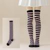 Damen Overknee Socken mit Kreuzstreifen für Halloween, Weihnachten, Karneval, Tanz und Japanische Festivals