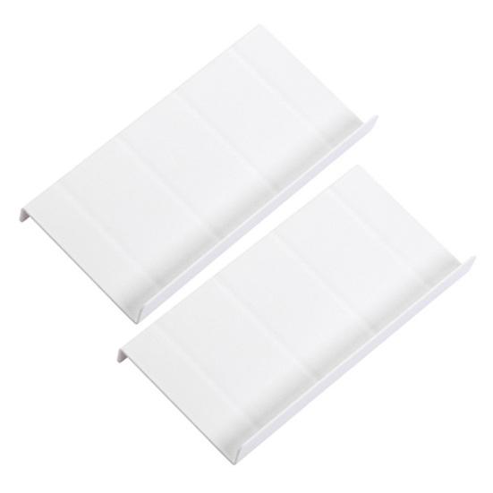 

Spice Rack Organizer Kitchen Drawers Spice Holder Stepped Staggered Spice Shelf with Grooved Partitions Moisture-Proof Organizer for Cabinet Pantry 2pcs белый