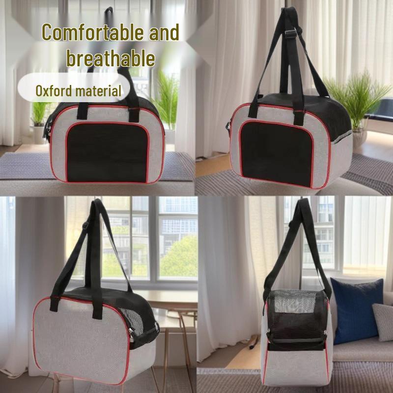 Portable Multifunctional Pet Bag: Crossbody, Handheld & Breathable Carrier for Cats and Dogs, Foldable Design for Easy Outings
