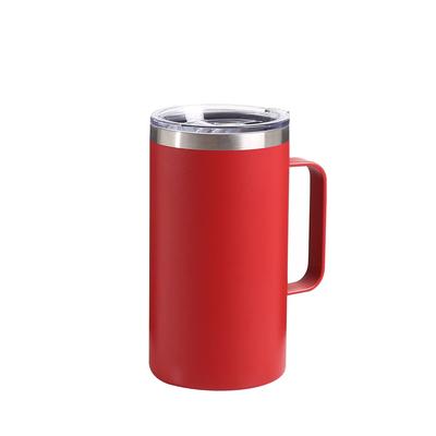24oz Double-layer Stainless Steel Plastic Spray Mug Vacuum Cup Mug With Lid Cup for Coffee Cups Drinkware Beautiful Tea Mugs Bar