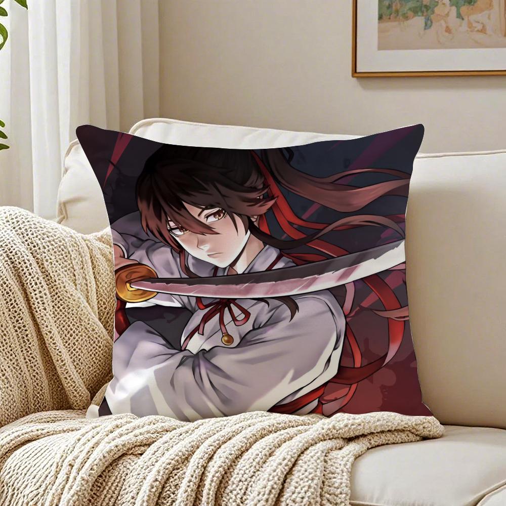 

Fantasy Japanese Anime Jigokuraku HHells Paradise Cushion Cover Pillowcase Antidustmite living Room Sofa Decor Cushion Room 30X30cm