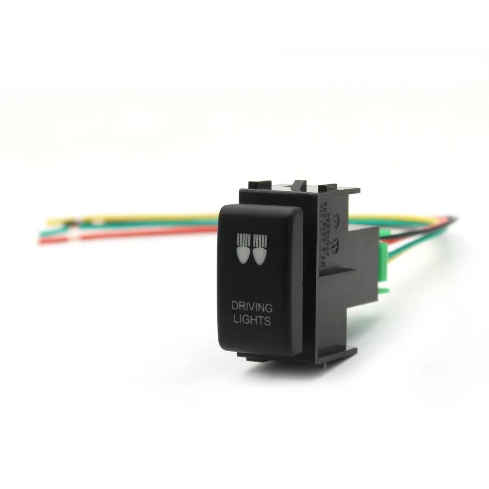 1PC Orange Led Button Switch with Wiring Connector for Nissan Navara NP300 X-Trail Pathfinder 12V Switches4
