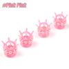 Crown Tire Valve Stem Caps, Heavy-Duty Handmade Crystal Rhinestone Crown Vehicle Car Tire Caps Covers for Cars Trucks SUVs Bikes
