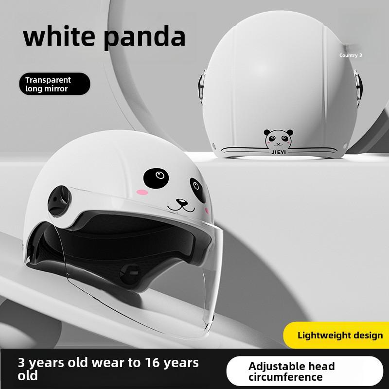 "3C Certified Kids' Winter Motorcycle Safety Helmet - Electric, Warm, Half-Helmet for Boys & Girls"