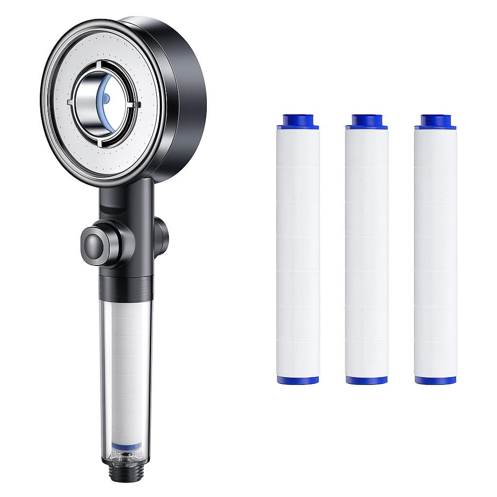 Shower Head with Handheld Water Stop, Ultra-Fine Water Flow, Chlorine Removal, Heat Retention, Moisturizing, 2025 New Model, Micro-Nano Bubble Mist Sh