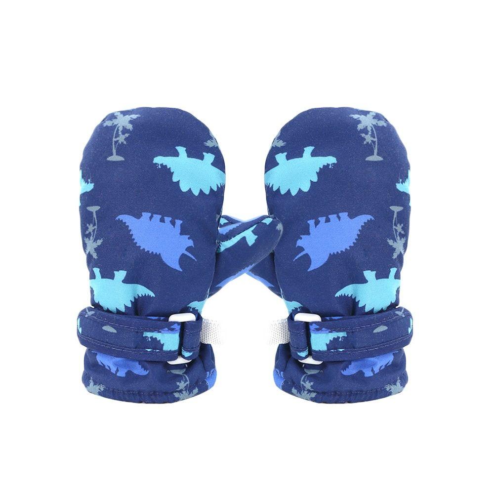 4-8 Years Windproof Children Skiing Gloves Waterproof Mittens Winter Warm Gloves  for Kids Toddler