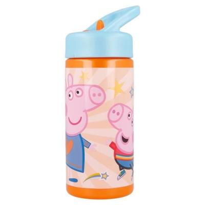 Water Bottle - Peppa Pig - Multicolor - 410 Ml - BPA-free - Integrated Handle