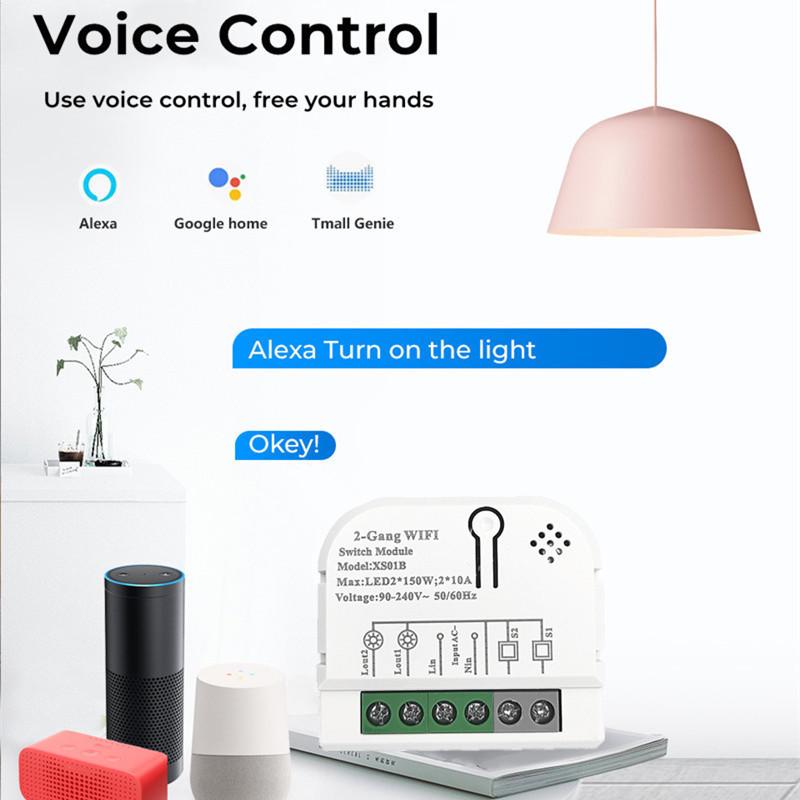 Graffiti Smart WiFi Voice-Controlled 2-Way On/Off Switch XS01B