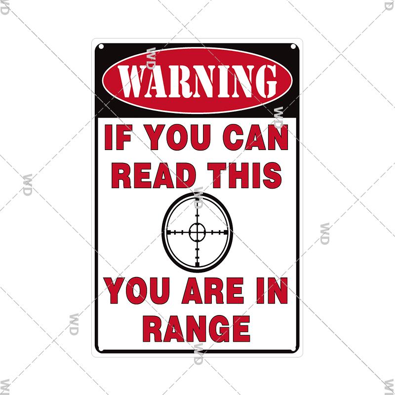 Metal Tin Sign Caution Vintage Metal Plaque Warning Slogan Retro Metal Posters Plate Signs Door Factory Home Wall Decor