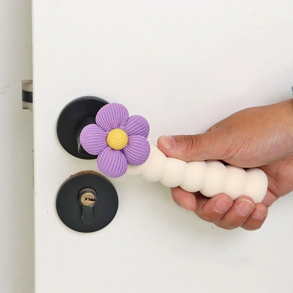 4Pcs Cartoon Door Handle Cover EVA Doorknob Protector Universal Doorknob Protective Sheath for Home