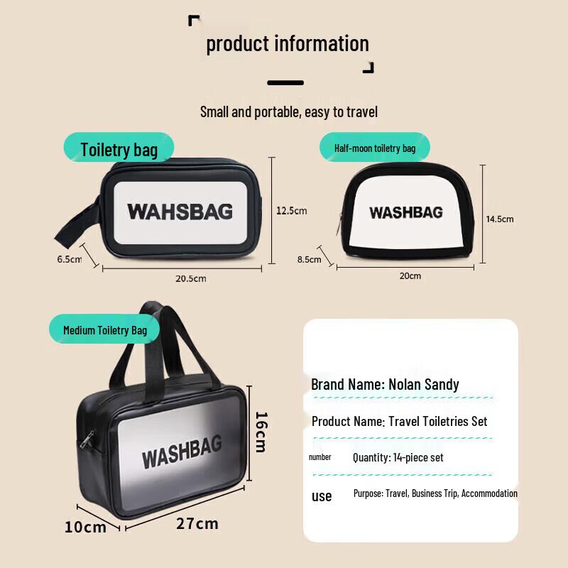 Nuolansendi Portable Travel Toiletry Set