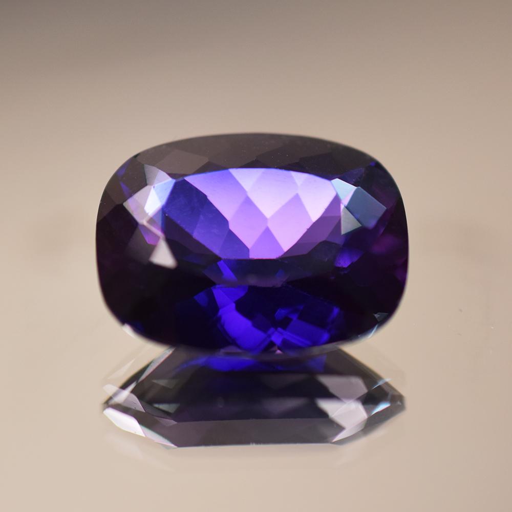 Unique Purple Sapphire 12.50 Ct Natural Ring Size Heated Cushion   Gems