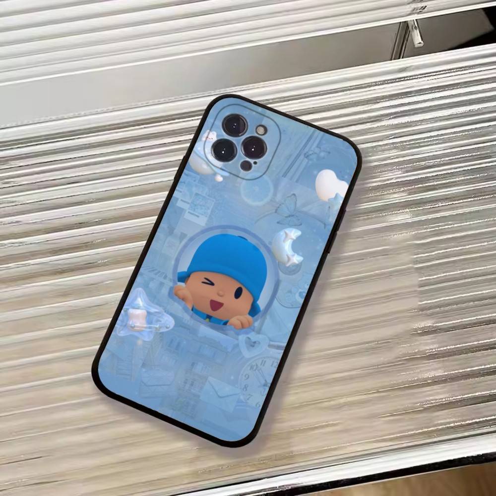 Cute Cartoon P-Pocoyos Phone Case Silicone Soft For IPhone 17 16 15 14 13 12 11 X XR Plus Pro Max Plus