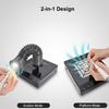 60W Dental Vacuum Cleaner Dentist Lab Equipment Dust Collector Retractable Elbow LED Fan ForTable Dust Extractor Suction Machine