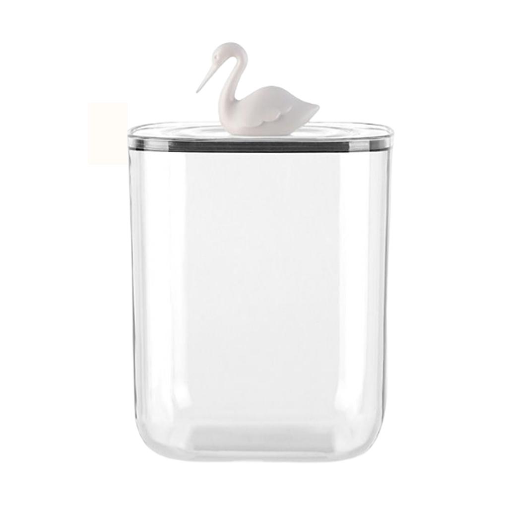 

Контейнеры для ватных палочек с крышками из АБС-пластика, прозрачный, гладкий, многофункциональный, прозрачный, для макияжа, туалетный столик в ванной swan