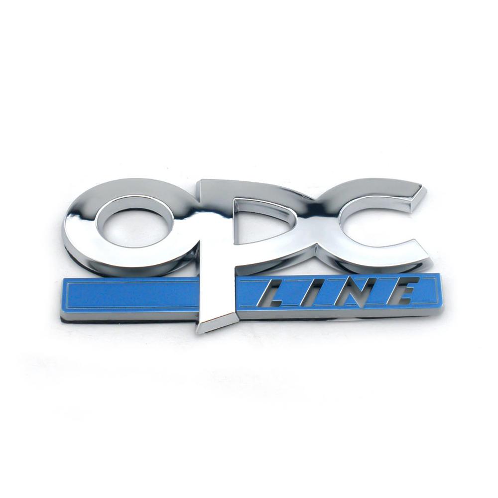 1pcs Car Accessories 3D Chrome Metal Emblem Car Body Fender Logo Stickers for OPC Opel Astra H G Insignia Zafira Corsa Vauxhall