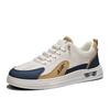 Men's shoes spring 2025 new breathable sports versatile casual board shoes fashionable men's one-pedal double color board shoes