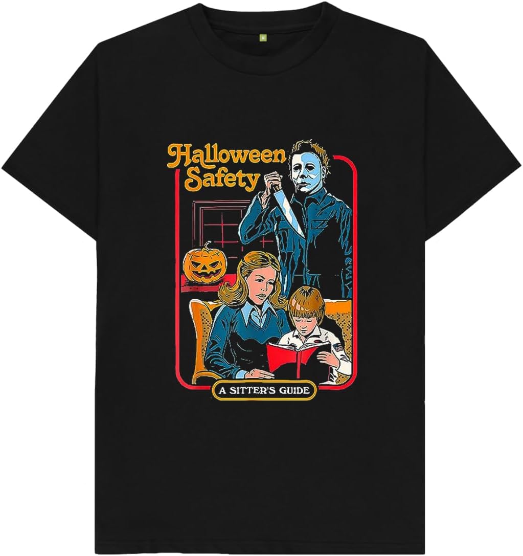 Halloween Safety A Sitters Guide Kids Womens Mens T Shirt XXL чёрный