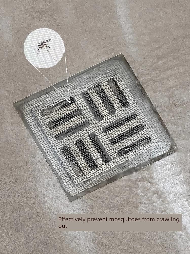 Bathroom Disposable Insect-Proof Floor Drain Sheet Sewer Self-Adhesive Hair Hair Stopping Net Kitchen Bathroom Hair Strainer