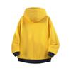 Men's Reversible Trendy Loose Hooded Jacket, Black/Light Gray, Spring/Autumn Casual Sportswear.