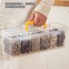 Detachable Spice Storage Box Multi-compartment Moisture-proof Food Storage Box Transparent Kitchen Storage Organizer