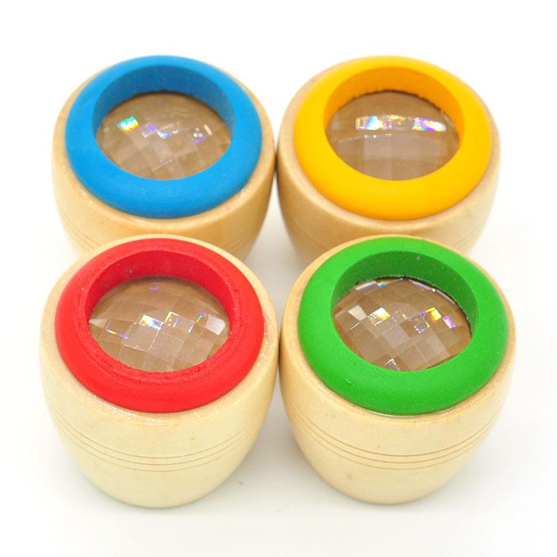 

Children s Wooden Honeycomb Kaleidoscope Prism Toy